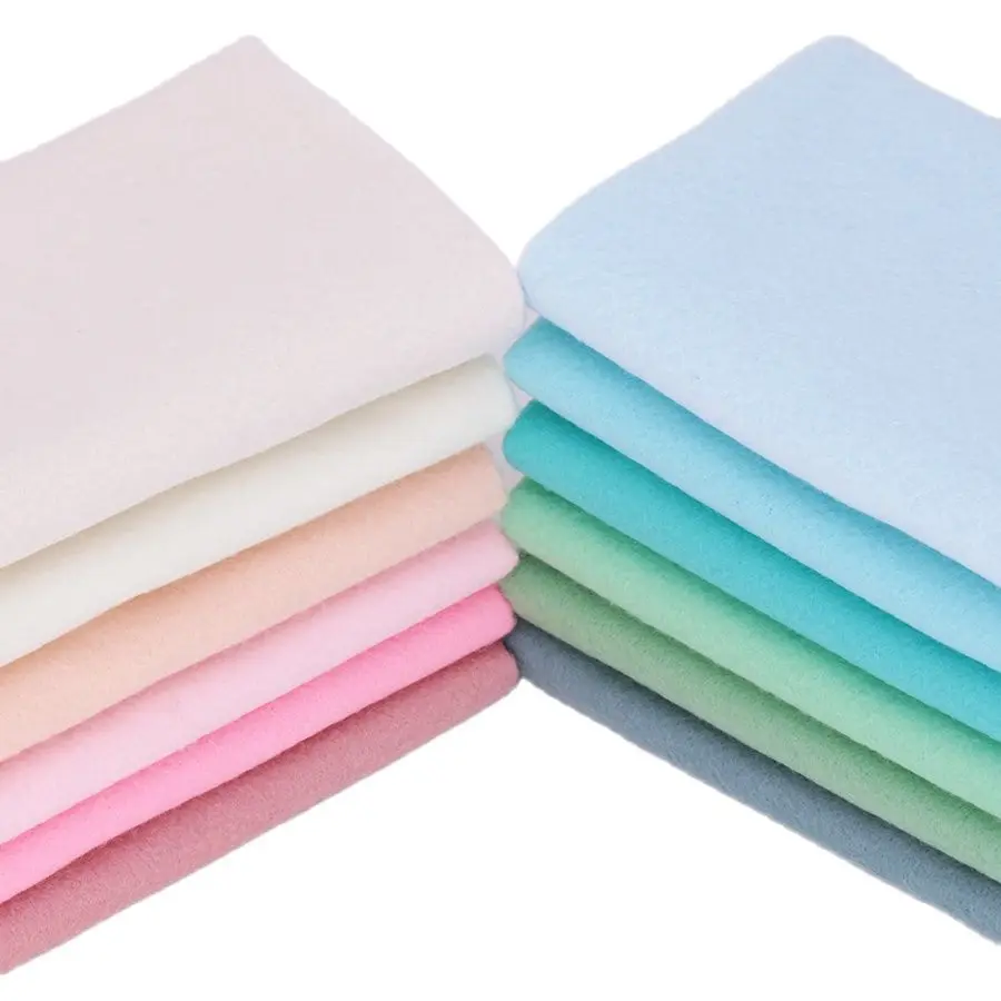 High Density Non-Woven 1.2mm Soft Felt DIY Craft ,Needlework Sewing Dolls Toys Material, Polyester Fabric 12 Pcs/Lot 25cmx28cm