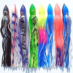 3pcs Replacement Octopus Skirts for Trolling Lures skirt octopus soft fishing lure Rigged skirt Marlin Tuna Pakula game fishing