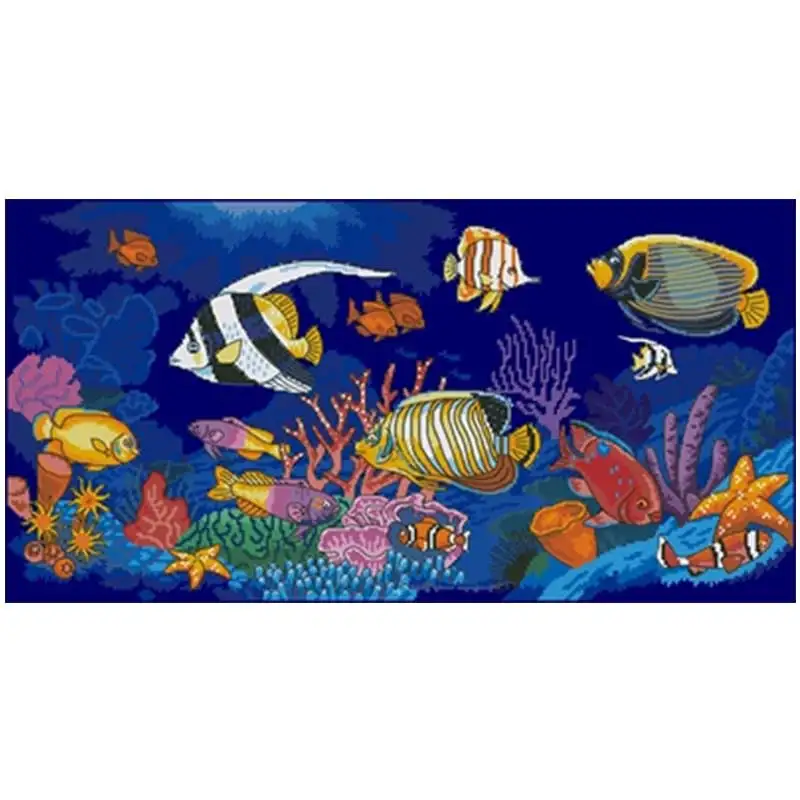 The secret of the deep sea patterns Counted Cross Stitch 11CT 14CT DIY Chinese Cross Stitch Kits Embroidery Needlework Sets