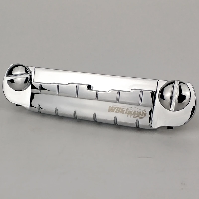 Wilkinson WOGT2 Adjustable Wraparound LP Electric Guitar Bridge Tailpiece Chrome Silver