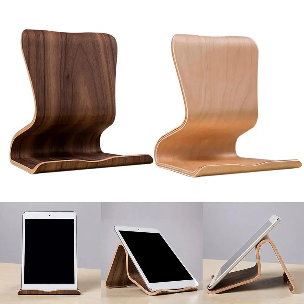 

Wooden Universal Tablet PC Phone Stand Holder Bracket for iPad Tablets Mobile Phone Support