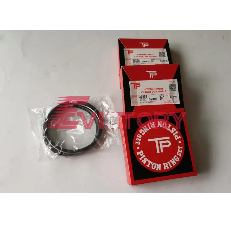 For Isuzu 3KR2 3KR1 piston ring + full engine compelete gasket