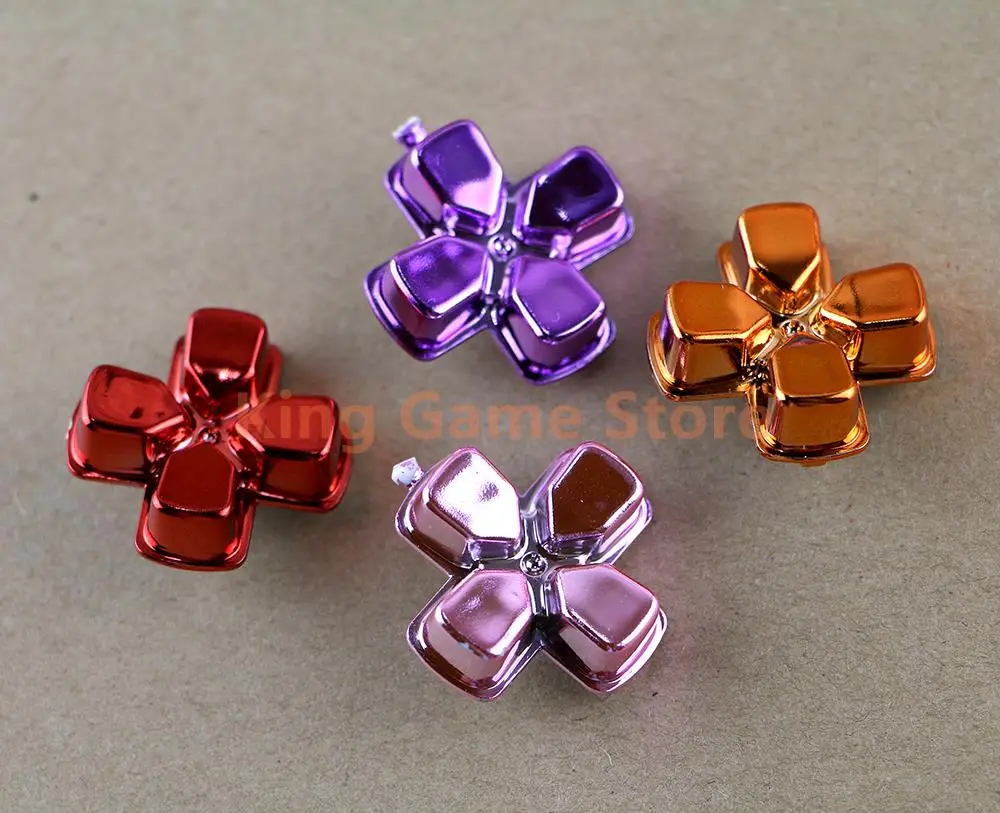 30 peças botão cruzado cromado botão de ação para ps4 cross dpad botão chave de direção para playstation 4 dualshock4 acessórios de gamepad