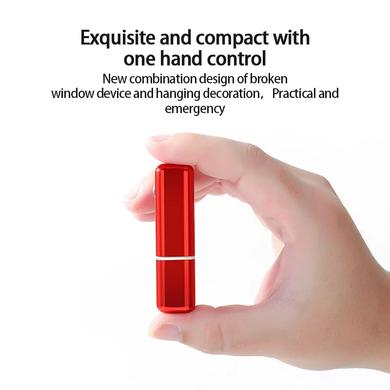 Martello di sicurezza per auto in Pvc pratico facile da usare e da trasportare forte potenza esplosiva accessori per auto squisiti e compatti argento rosso