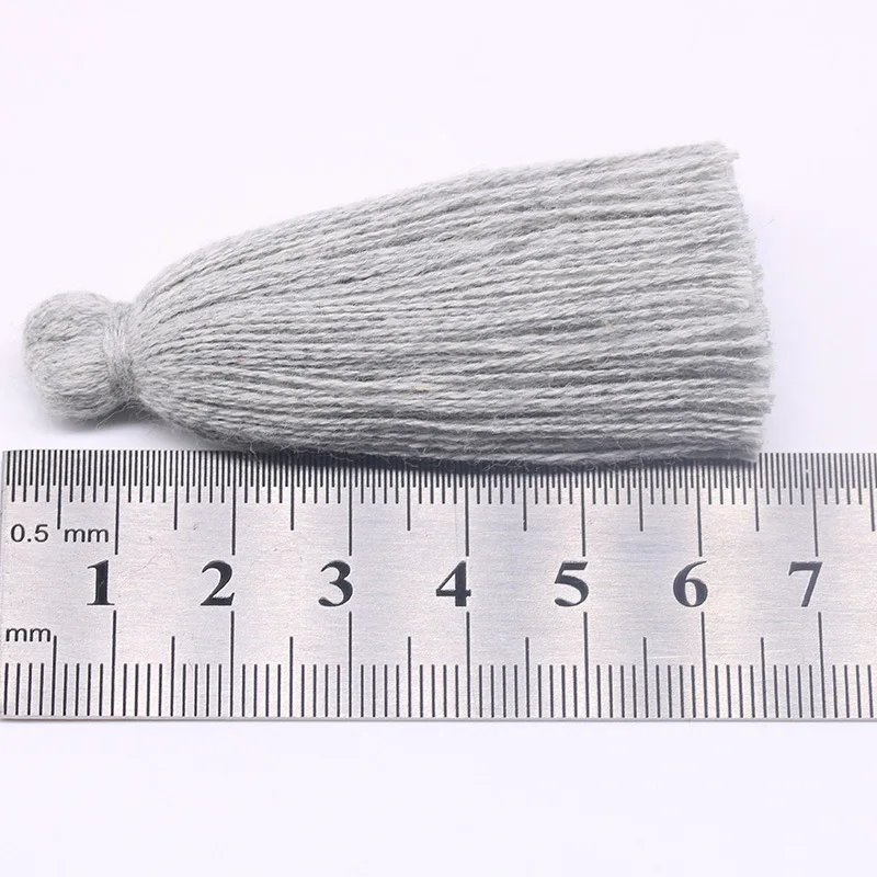 6CM gruby krótki frędzel kostium Ornament wiszący bawełniany pompon Fringe DIY Craft tekstylia domowe odzież wisiorek Tassel wykonany ręcznie