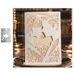 Couple Wedding invitation Die Cuts New 2019 for Metal Cutting Dies Scrapbooking Handmaking Cards Making Party Decoration