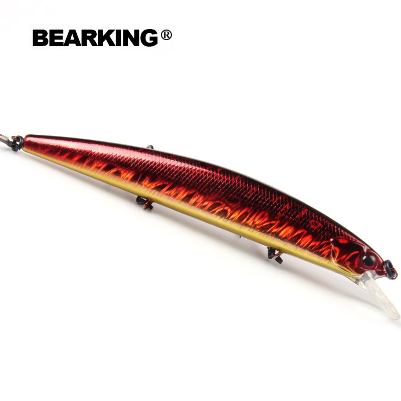 BEARKING na sztuczne przynęty wędkarskie minnow jakości woblery przynęty 13cm 21g zawieszenie gorący model crankbaity popper