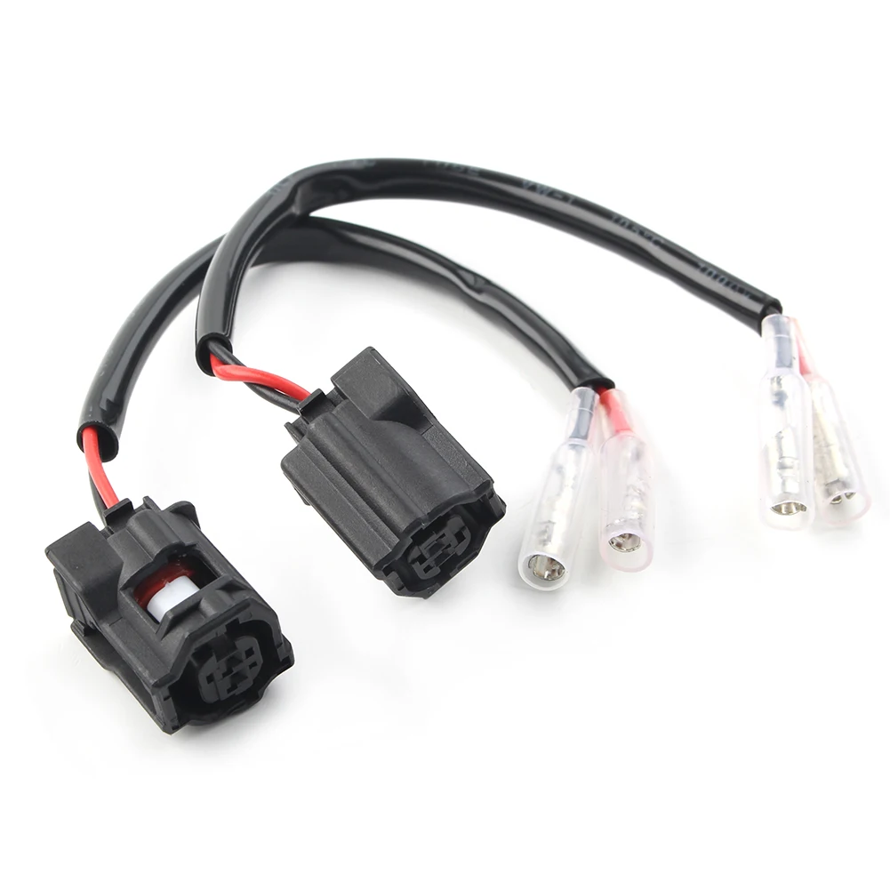 2pcs Motorcycle Type 2-Wire Turn Signal OEM Indicator Wiring Connectors Plug Adapters Connector Wire Harness For Yamaha MT10