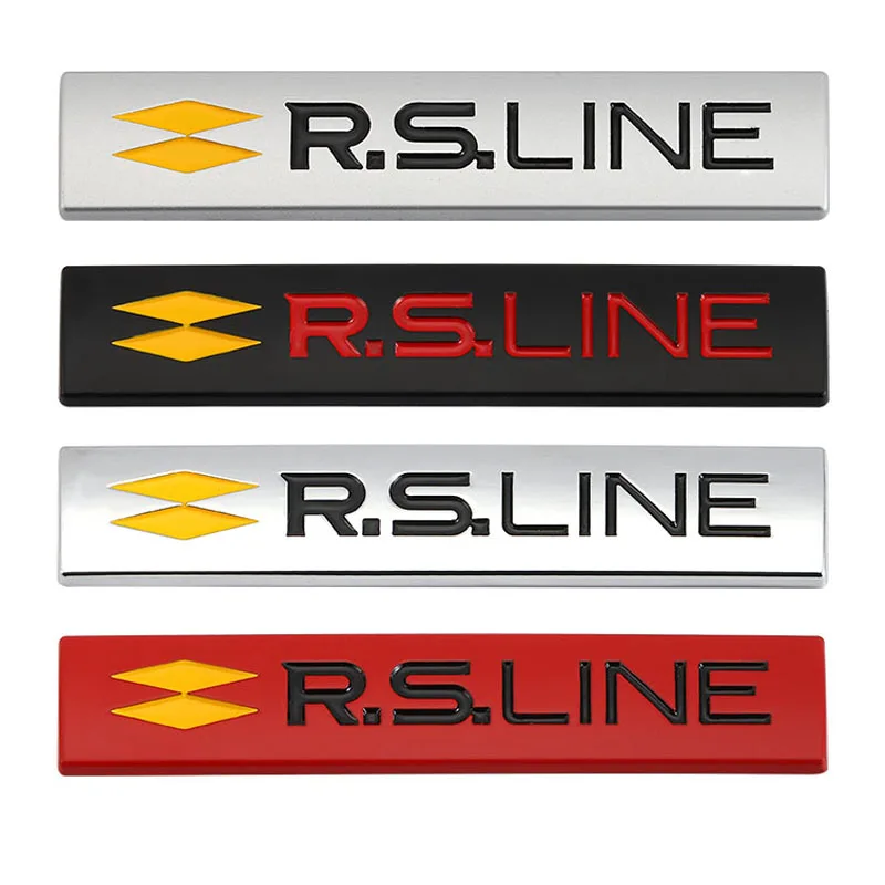 Car Sticker Emblem Badge Decal for Renault RS Line Clio Megane Scenic laguna Logan Koleos Sandero Safrane Velsatis Arkana Audi