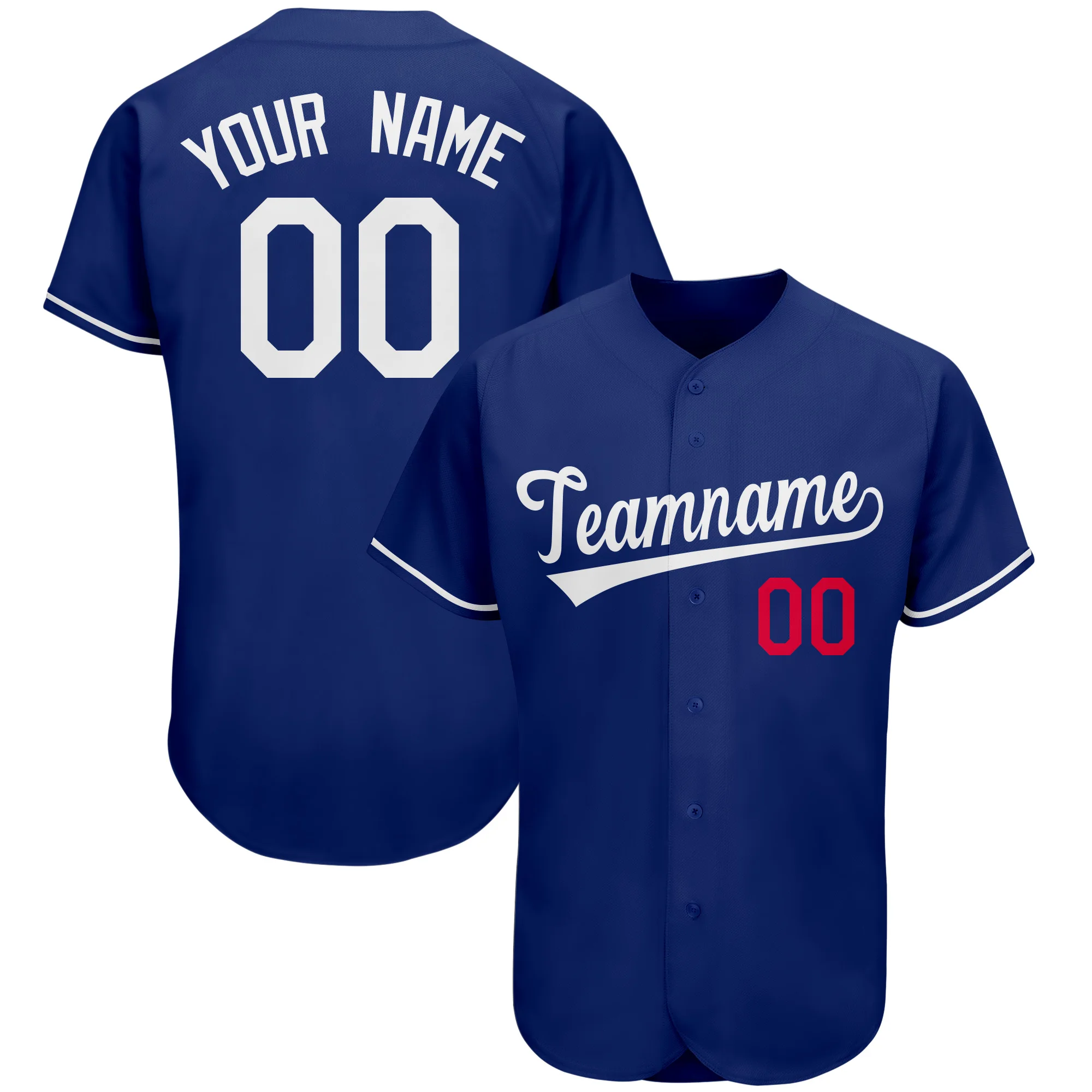 Custom Baseball Jersey Personalized Print Team Name,Number Breathable V-neck Streetshirts Button-down for Male Women Kid