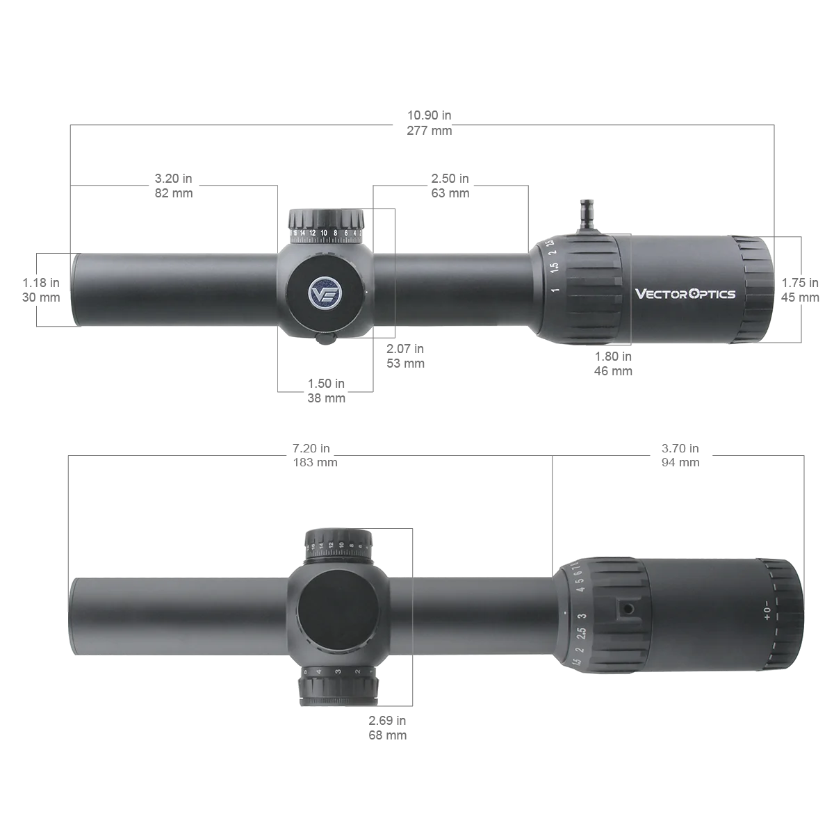 Imagem -05 - Óptica do Vetor-constantine Riflescope para a Caça Dispersão Extra-baixa Campo de Visão Largo Ipx6 Impermeável 110x24 Sfp. 338