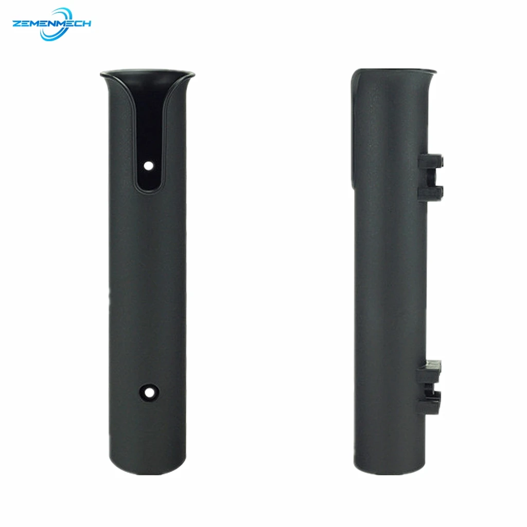 2PCS Black Plastic Fishing Rod Pole Holder Stand For Fishing Rod Tackle Socket Boat Kayak Yacht Catamaran Tube Mount Bracket