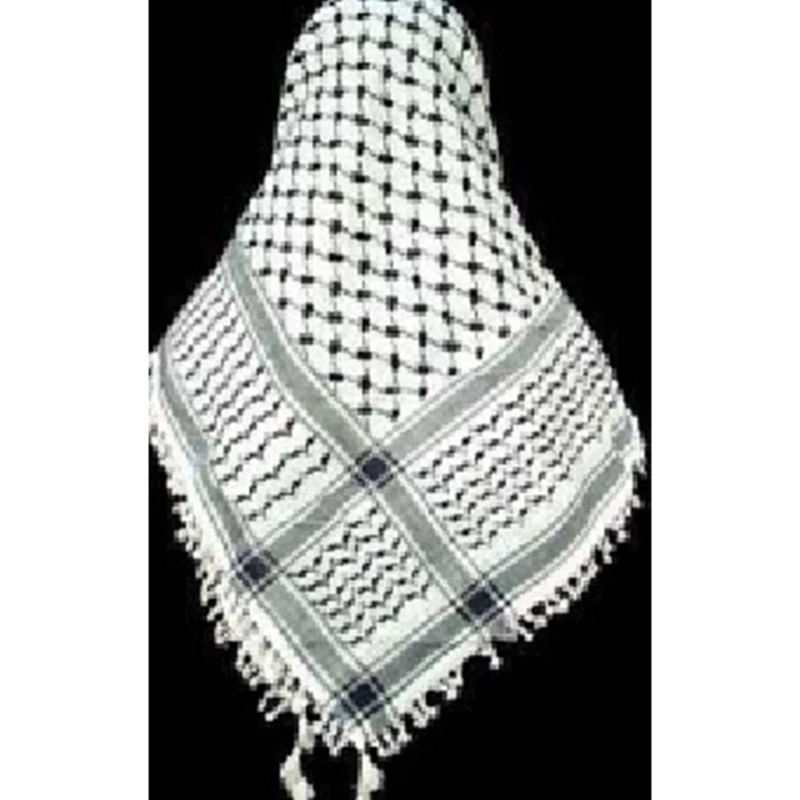 

Scarf Military Shemagh Desert Keffiyeh Head Neck Scarf White Arab Wrap Arab Keffiyeh Scarf Turban Muslim Hijab