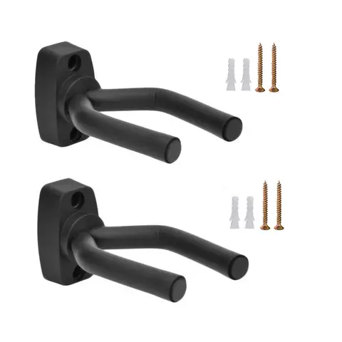 2Pcs Adjustable Vertical Storage Rack Display Holder for Gun Guitar Baseball Bat Hanging Hook, Wall Mounted with Screws