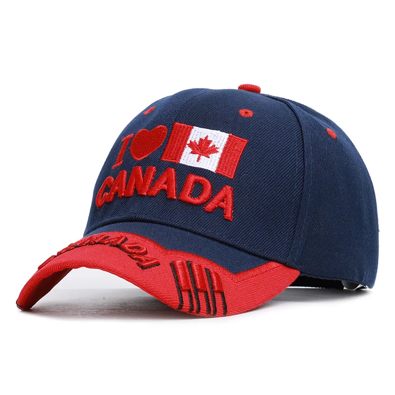 Canada Flag Men fishing Baseball Cap Of Embroidered Canada Hat Mens Snapback Bone Adjustable Women Baseball Hat Snapback Hat