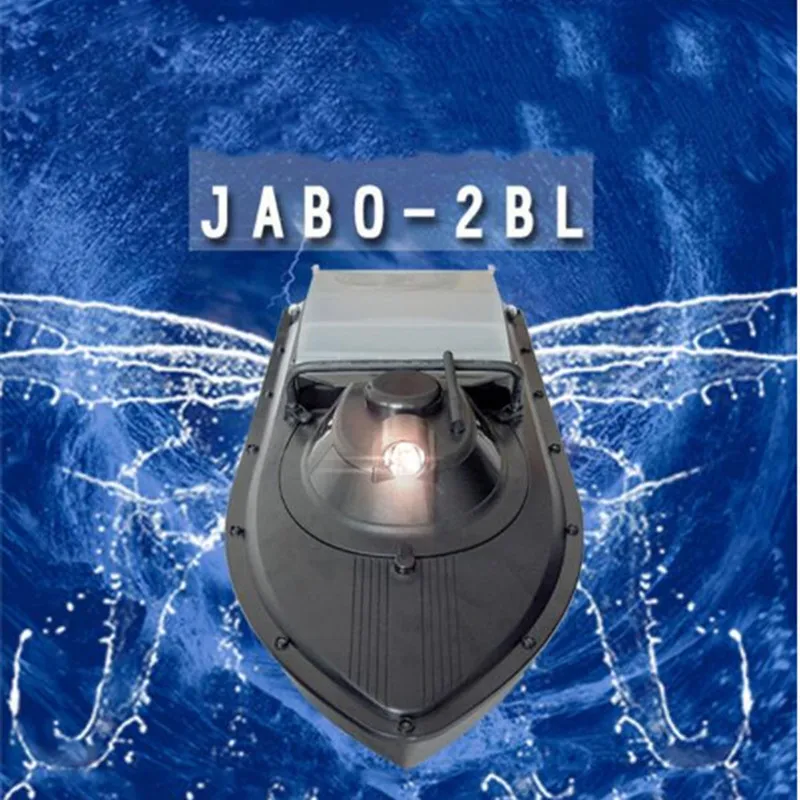 JABO 2BL RC Fishing Bait Boat Navigation ship Boat LED light Night Fishing Intelligent Feeding Boat Free waterproof bag gift toy