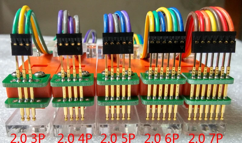 DYKB 2.00 millimetri spaziatura banco di Prova PCB clip di Morsetto di Fissaggio Sonda pogo pin Download del Programma Bruciare 3P 4P 5P 6P 7P 8P 9P 10P 3pin-10P