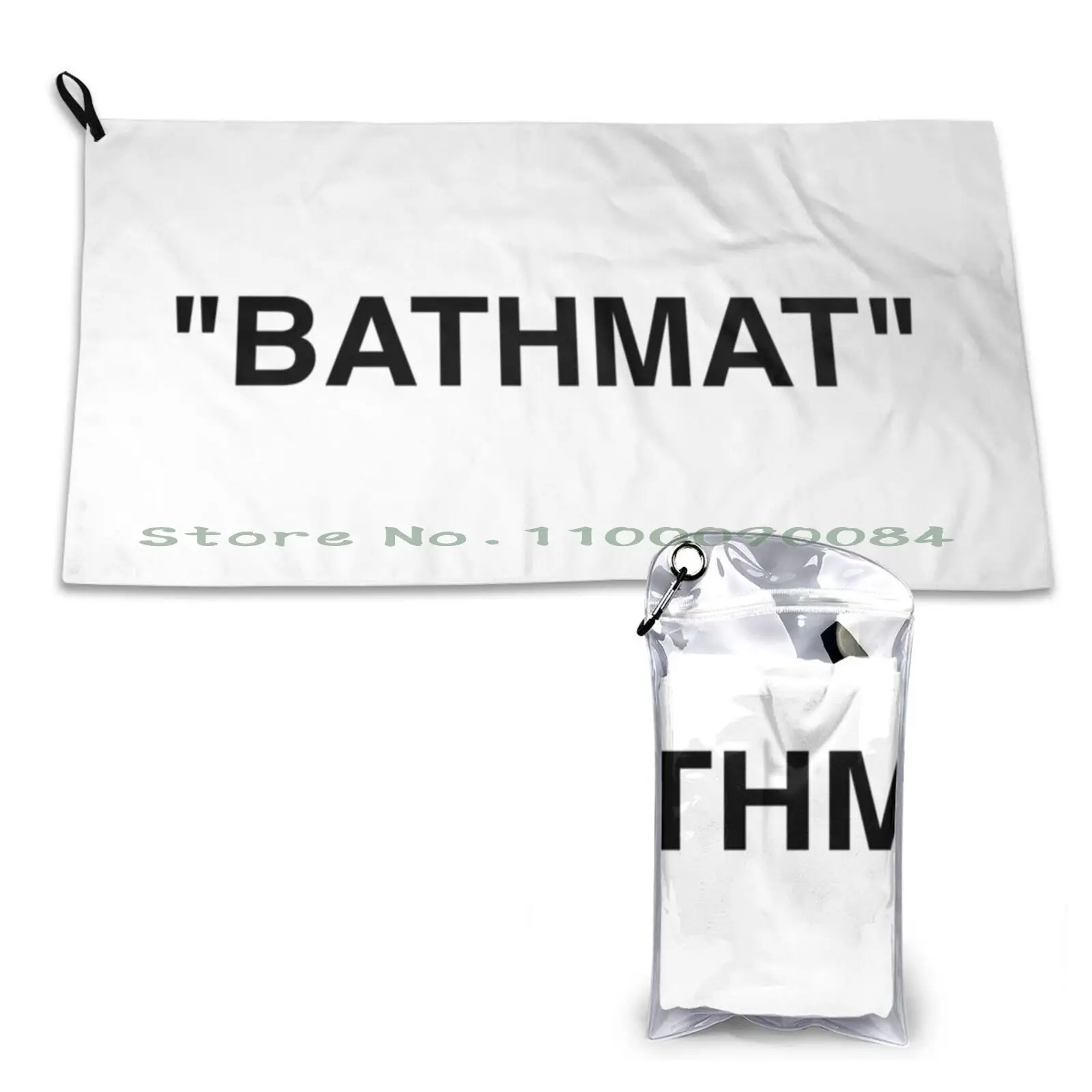 Bathmat Quotation Marks Quick Dry Towel Gym Sports Bath Portable Bathmat Simple Minimalist Hypebeast Sneakerhead Soft