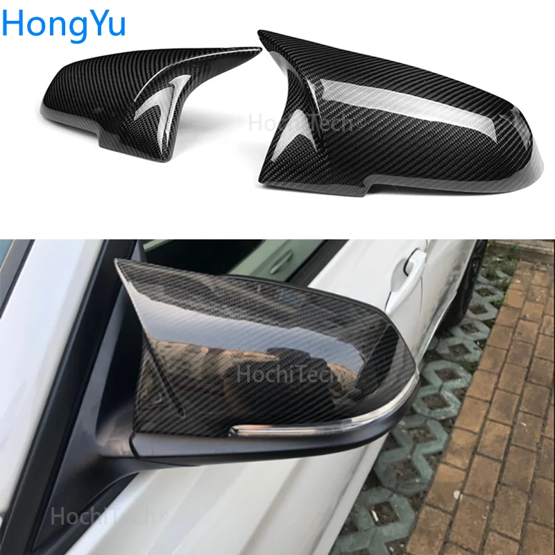 For BMW 1 2 3 4 X Series Rear View Side Mirror Cover F20 F21 F22 F23 F30 F32 F36 X1 E84 F87 M2 Carbon fiber pattern Accessories