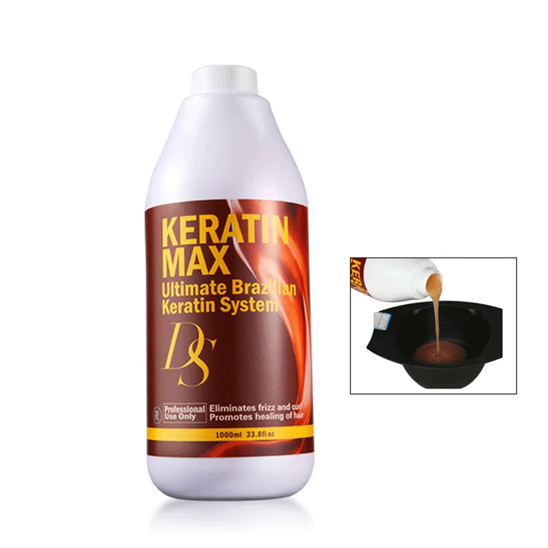 8% Formalin DS Max Brazilian Keratin Treatment+Purifying shampoo+DAILY Shampoo and Conditioner Straightening Hair System