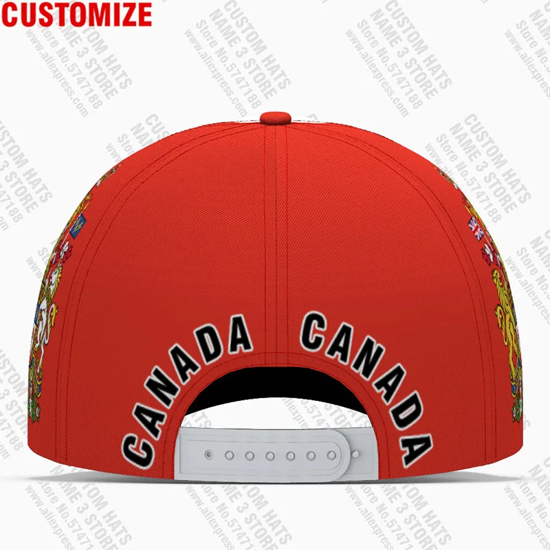 Canada Baseball Caps Free 3d Custom Made Name Number Team Logo Ca Hat Can Travel French Nation Maple Leaf Flag Canadian Headgear