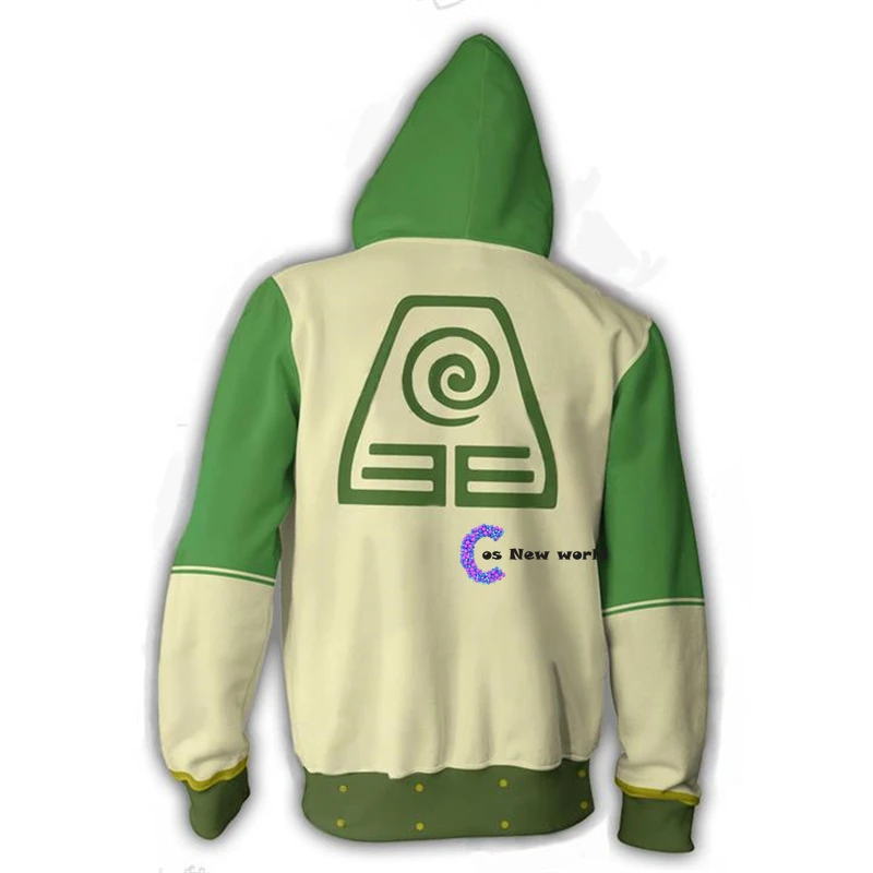 2020 Nieuwe Avatar The Last Airbender Hoodie Cosplay Kostuum Man Vrouwen Anime Casual Rits Jassen