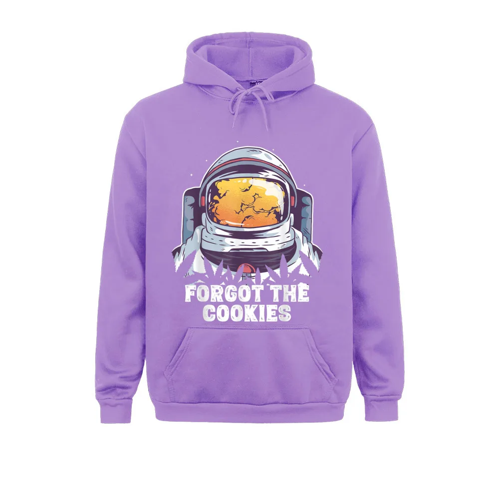 Coupons Astronaut Weed Forgot The Cookies Funny Cannabis Top Sweatshirts Men Hoodies Long Sleeve Winter/Fall Sportswear