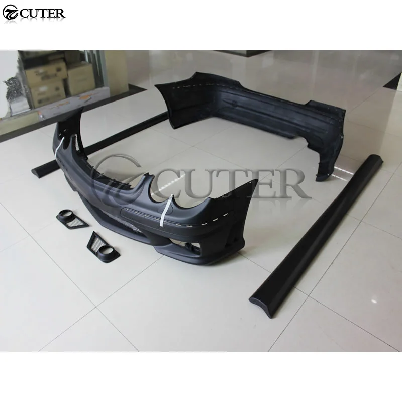 W209 Clk63 Amg Style Car Body Kit Frp Front Bumper Rear Bumper Side Skirts Apron for Benz W209 Clk500 Clk280 03-09