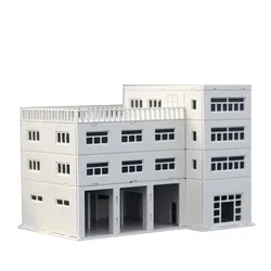 DIY Ho N Scale Modern Architecture Model Sand Table Plastic Assembly Model Building Kits Train Model N Scale