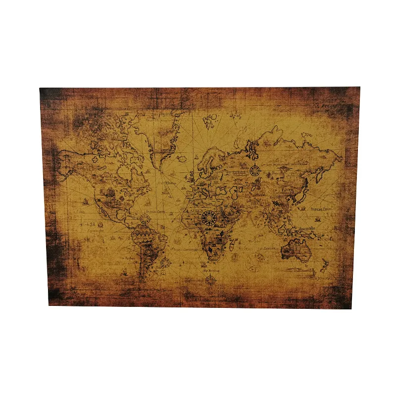 1 Pcs Teaching equipment 72.5*51.5cm Kraft paper Wall Sticker Poster Map Vintage Brown photographic materials decorative H029