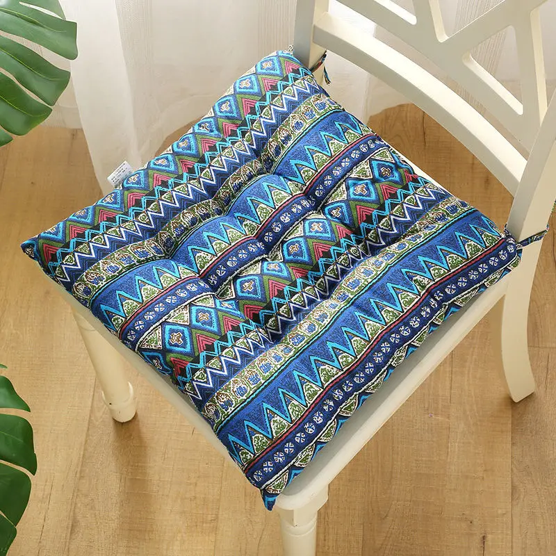Cojín cuadrado de algodón y lino para SILLA, cojín grueso de doble uso para oficina, productos lavables para el hogar, 30-50cm, 1 unidad