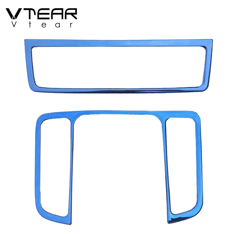 Vtear car center console frame gear shift panel decorative strip cover interior trim For Geely Atlas Emgrand NL-3 Proton 2018