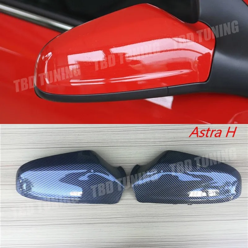 Carbon Fiber Look Mirror Cover For Opel Vauxhall Holden Astra  H J  K 2004 2005 - 2010 2011 2012 2013 2014 2015 - 2019 Astra