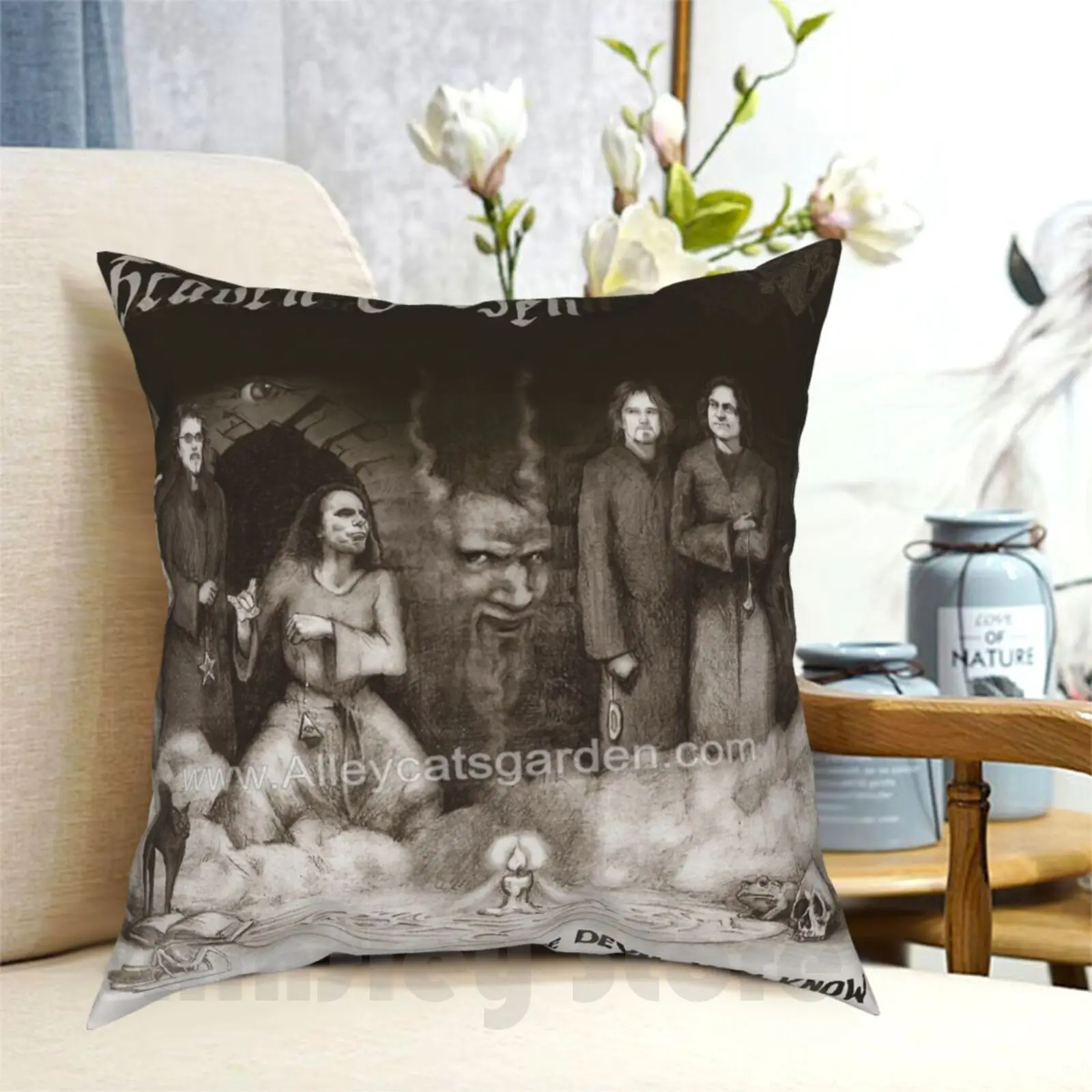 

The Devil You Know Pillow Case Printed Home Soft Throw Pillow Black Music