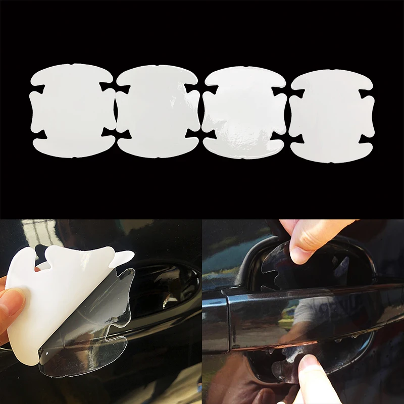 Car Styling Door Handle Protector Film Stickers For Citroen Berlingo C-Zero C1 C2 C8 DS3 Jumpy Saxo N68 N1 N2 N0 Accessories