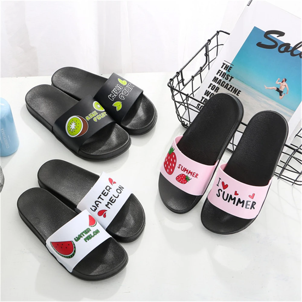 Doginthehole Romany Roma Travellers Flags Design Couple Lover Flats Slippers Summer Non-slip Flip Flops Bathroom Home Sandals