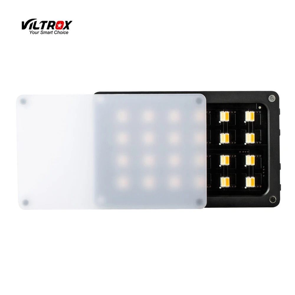 Viltrox RB08 Bi-color 2500K-8500K Mini Video LED Light Portable Fill Light Built-in Battery for Phone Camera YouTube live