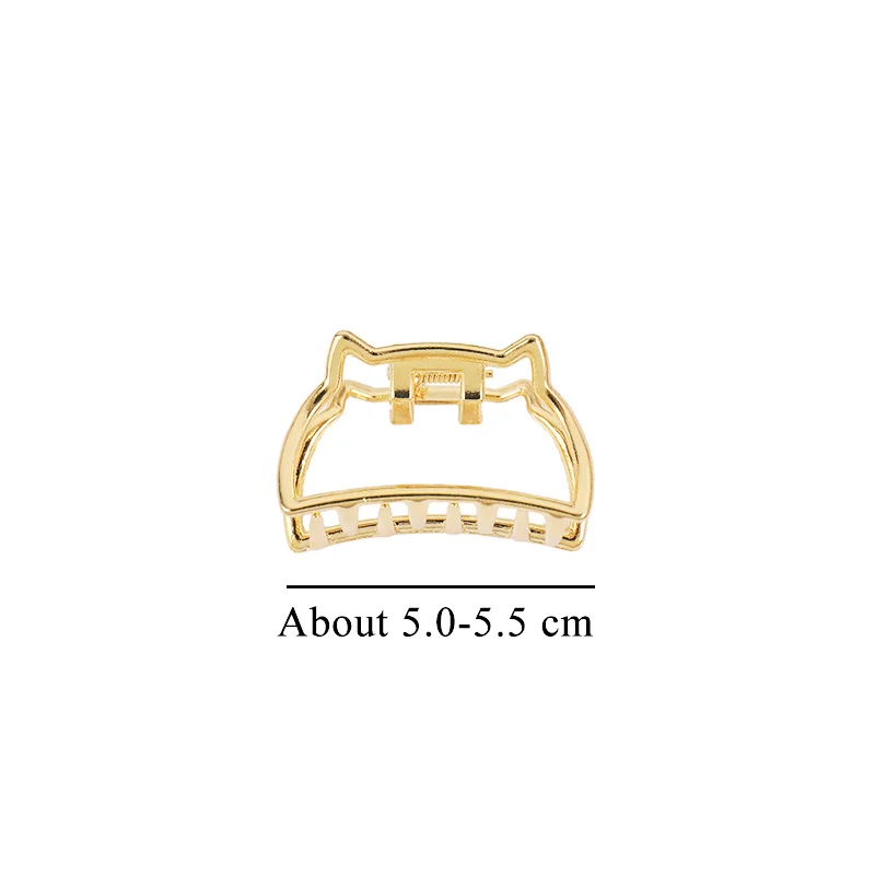 New Women Girls Cute Heart Hollow Geometric Gold Alloy Hair Claws Sweet Headband Hair Clips Hairpins Fashion Hair Accessories