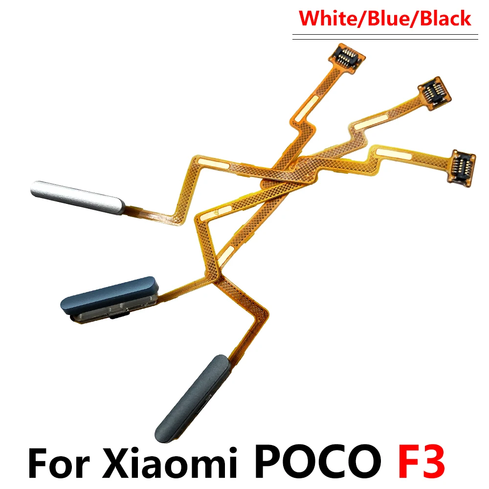 Escáner de huellas dactilares para Xiaomi Poco M3 F3 X3 GT Pro, botón de inicio, menú de huellas dactilares, tecla de retorno, Sensor, Cable