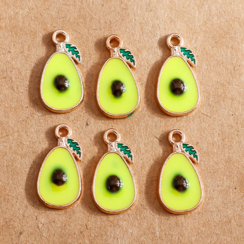 10 stücke Emaille Frucht Charms für Schmuck machen niedlichen Ananas Anhänger DIY Ohrring Halskette handgemachten Schmuck Ergebnisse – Detail 11
