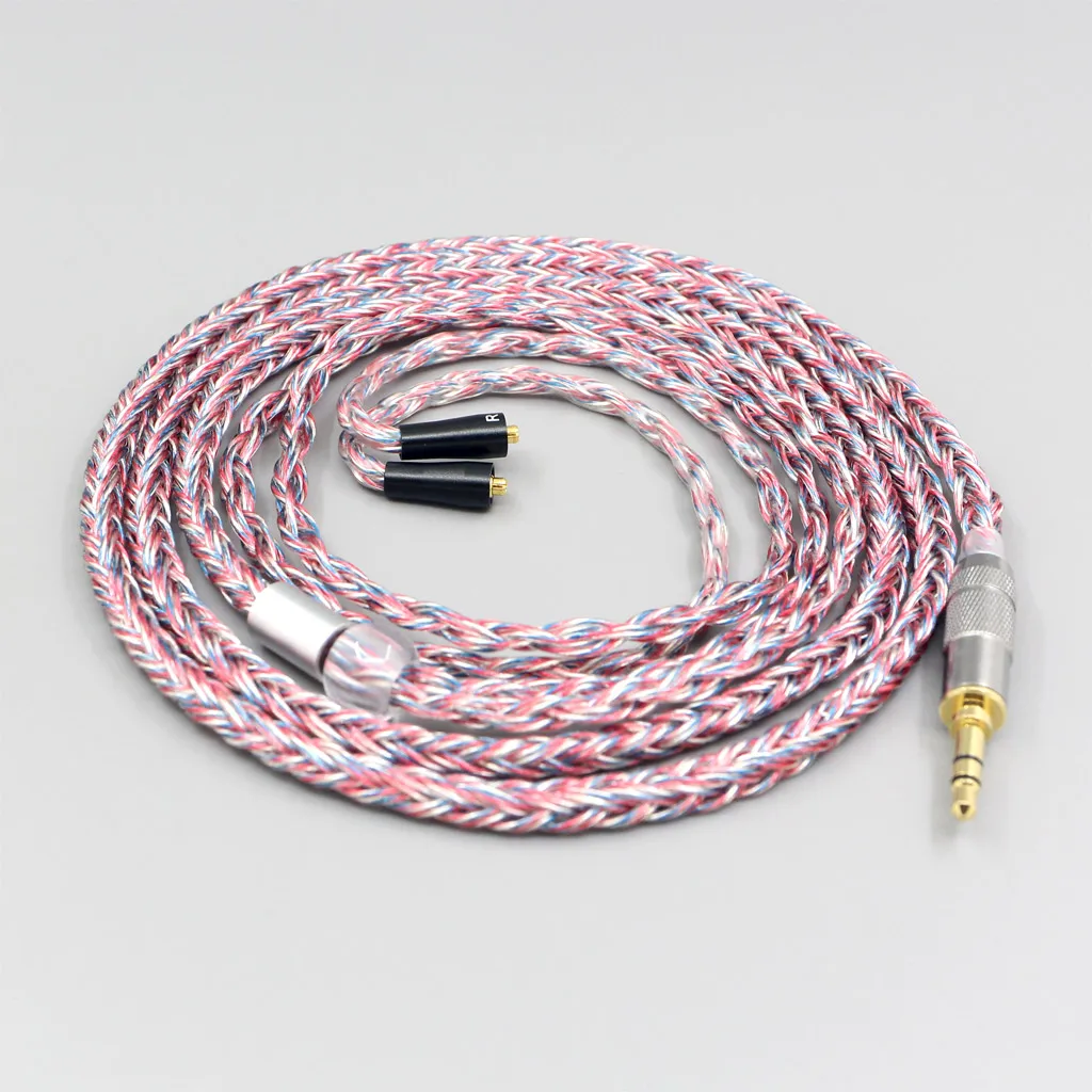 Cable trenzado mixto OCC OFC plateado de 16 núcleos para auriculares W40 W50 W60 UM10 UM20 UM30 UM40 UM50 Pro LN 007575