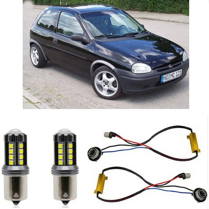 Fog lamps for OPEL CORSA B Estate S93  Stop lamp Reverse Back up bulb Front Rear Turn Signal error free 2pc