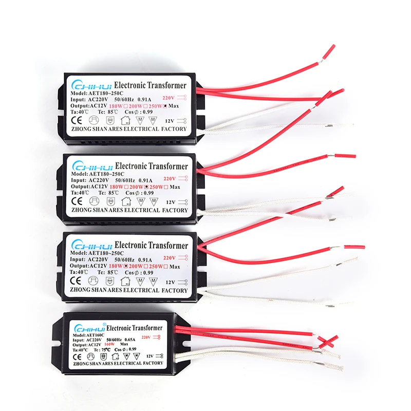 Eaglerise SET250CK Transformateur Halogène électronique Rond AC 230 V