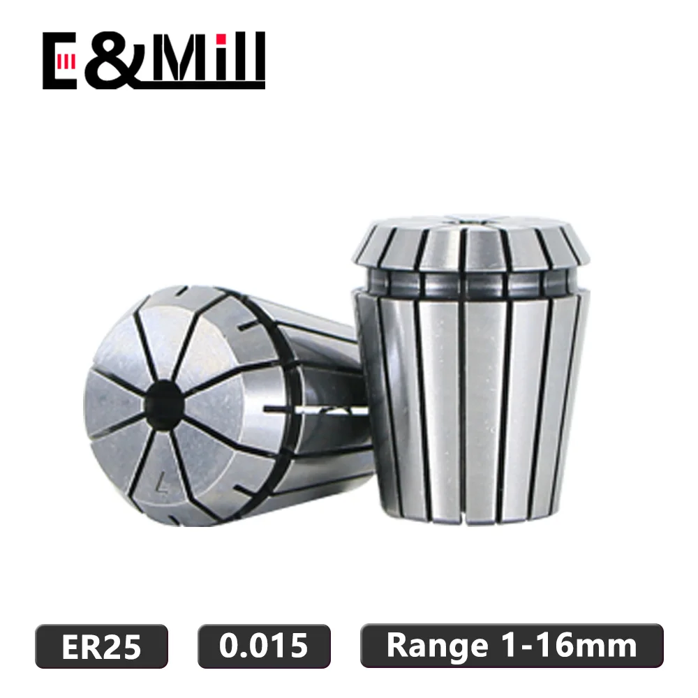 ER Collet ER25 1 ~ 16Mm 0.015 Cho Phay CNC Dụng Cụ Khắc Tiện Cối Xay ER25 Mùa Xuân Chuck collet CNC Dụng Cụ