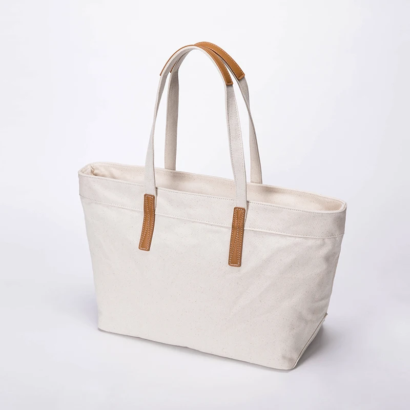 Korean version of simple atmosphere Japanese canvas tote bag large capacity female bag shoulder bag