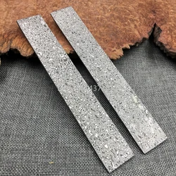 1piece Damascus steel DIY knife Making Spiral texture Sandwich Pattern steel Knife blade blank Kitchen knife Heat Treatment