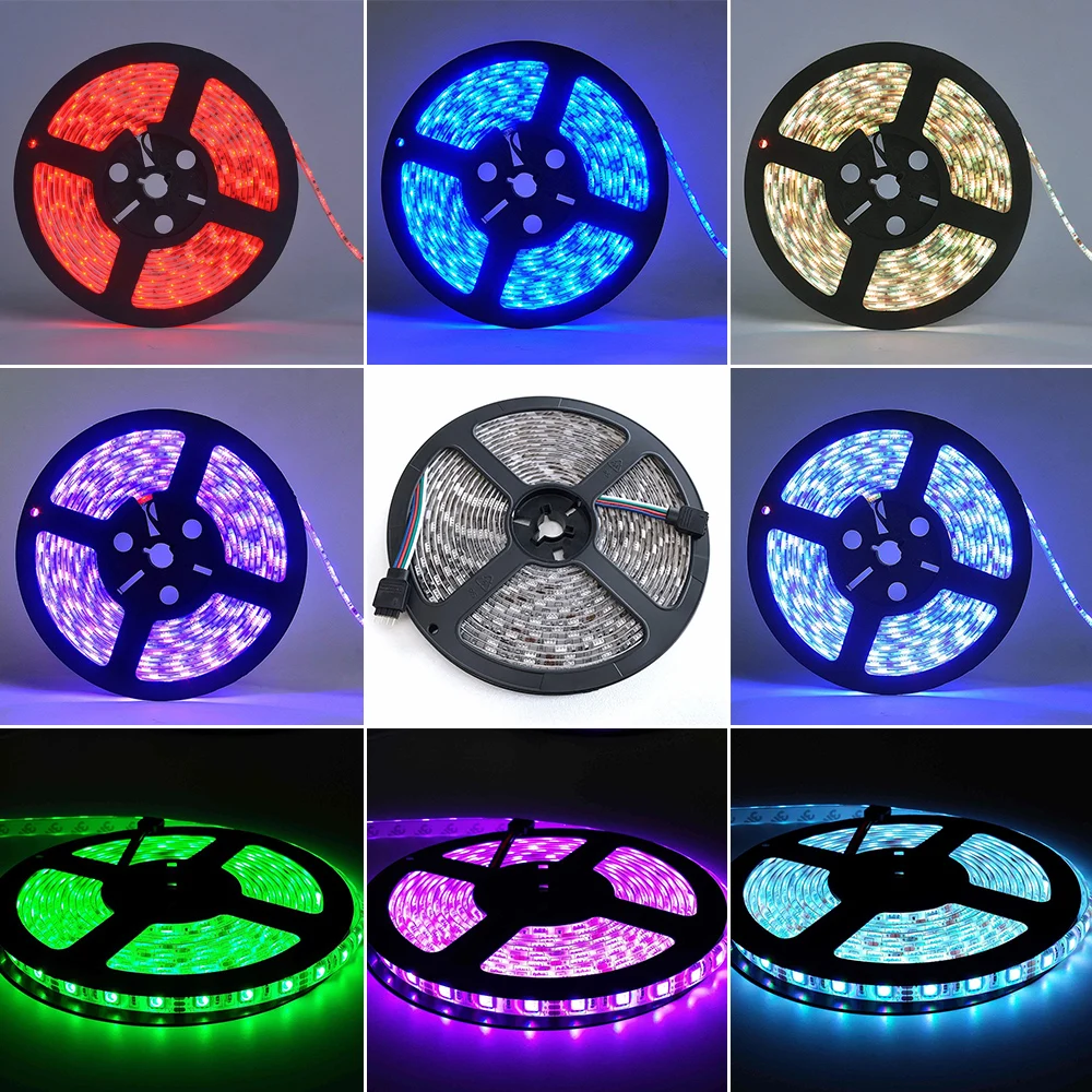  EU Plug LED Strip Smart Led WiFi Wireless Control LED Light 12V 5M Waterproof For Home indoor Decoration D30