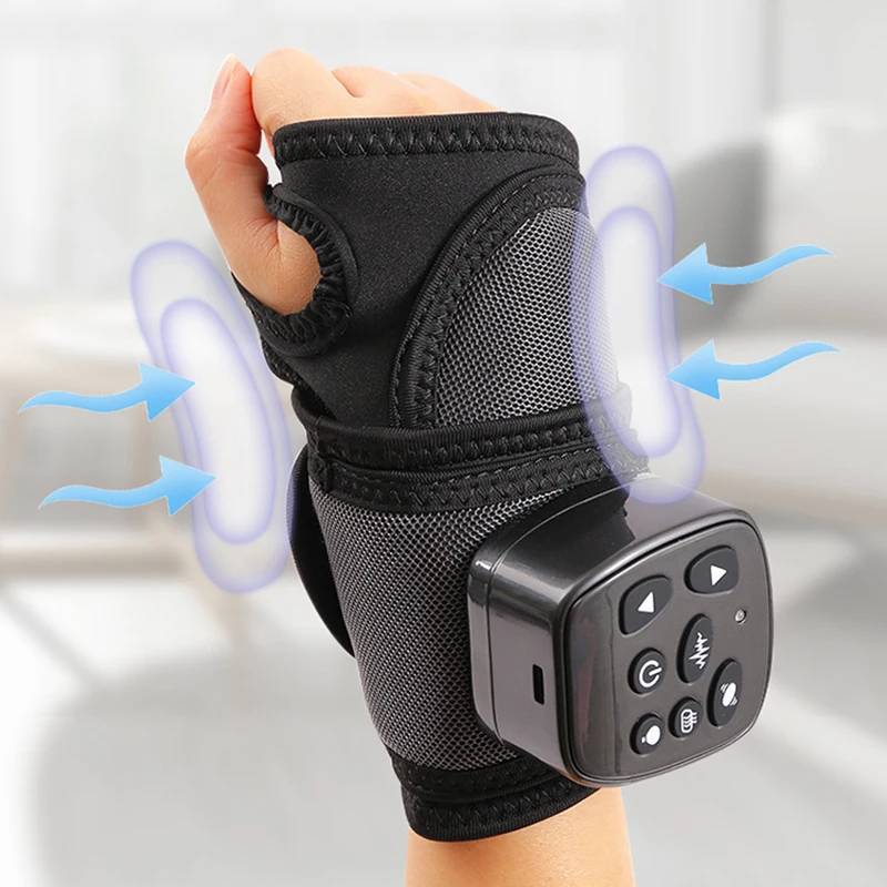 

Plug-in wristbands extrusion vibration massager hand wrist joints air pressure kneading hot compress meridian fields