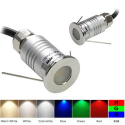 Impermeabile IP67 Mini led luce sotterranea 1W esterno sepolto percorso da giardino Spot incasso illuminazione interrata DC12V