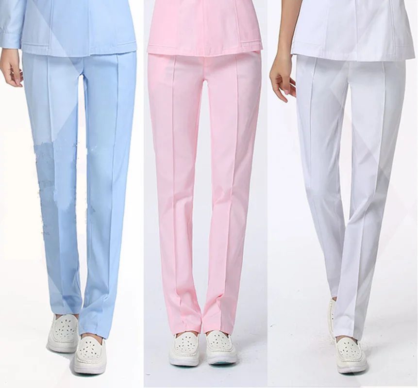 Thin and thick Summer nurse pants Winter nurse trousers Elastic waistband Nurse clothes large size doctor pants